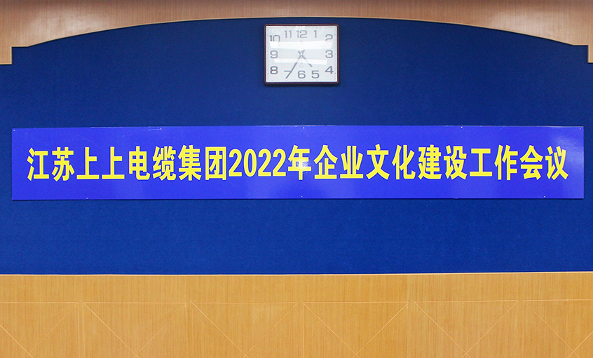 上上電纜召開2022年企業(yè)文化建設(shè)工作會議