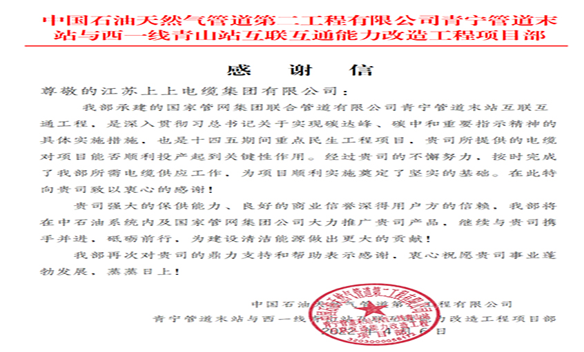 同風(fēng)雨，共命運——上上電纜疫情中的逆行保供